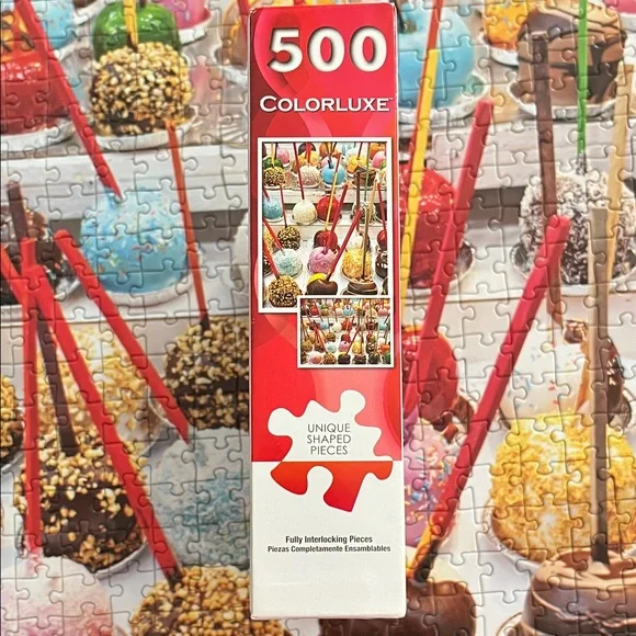 500 Piece Puzzle - Colorful Candied Granny Smith Apples by Colorluxe - Picture 4 of 9